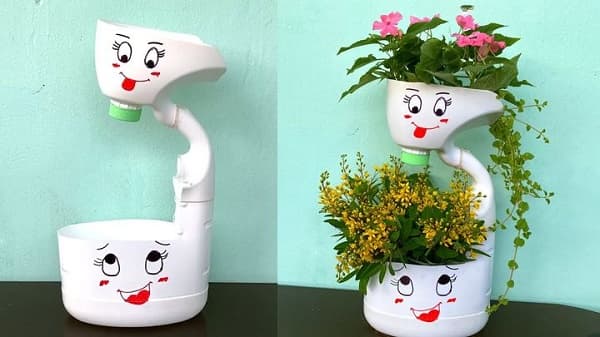 11 Cách làm chậu hoa bằng chai nhựa nhanh đơn giản