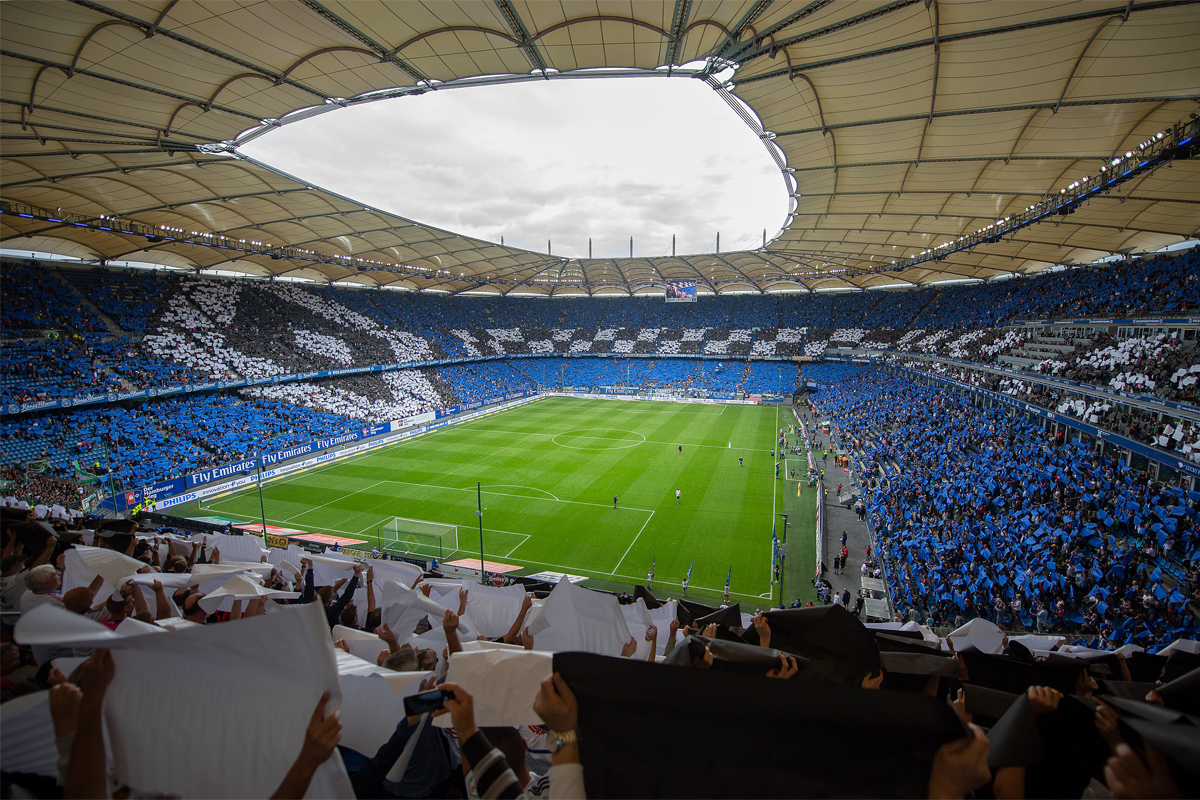 Se Hamburger SV spille live på legendariske Volksparkstadion