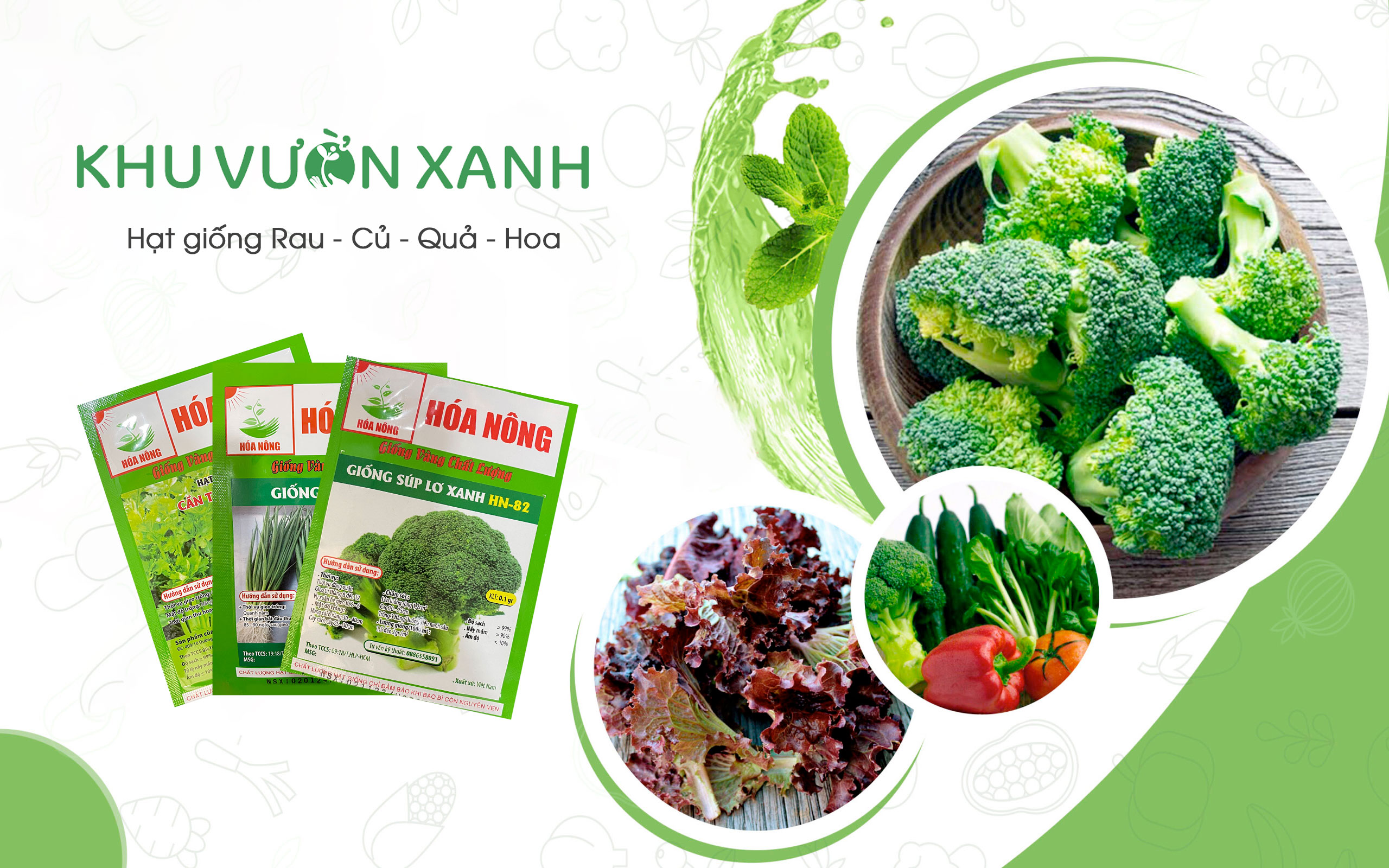 Khu Vườn Xanh - Hạt giống Hoa, Rau, Củ, Quả, Cây cảnh, Giống cây trồng